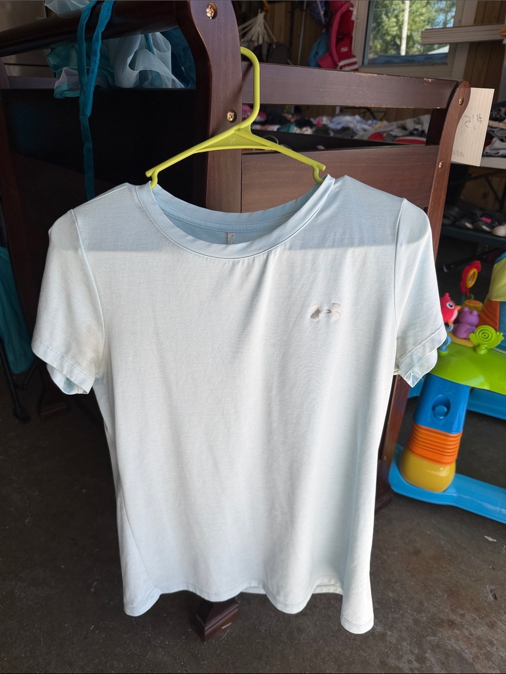 Under Armour Light Blue Girls' Short Sleeve Athletic Tee